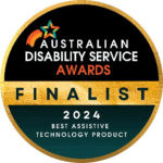 Assistive technology finalist award recognition badge graphic